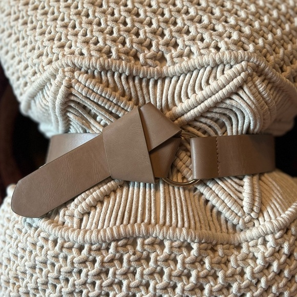 Dynamite Accessories - Faux leather tie belt